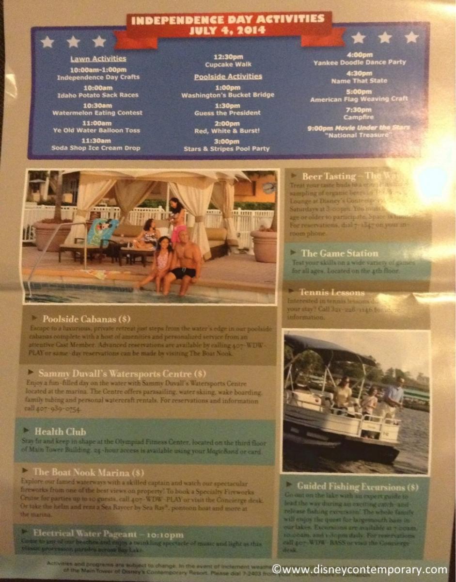 July 2014 Activity Sheet, page 2